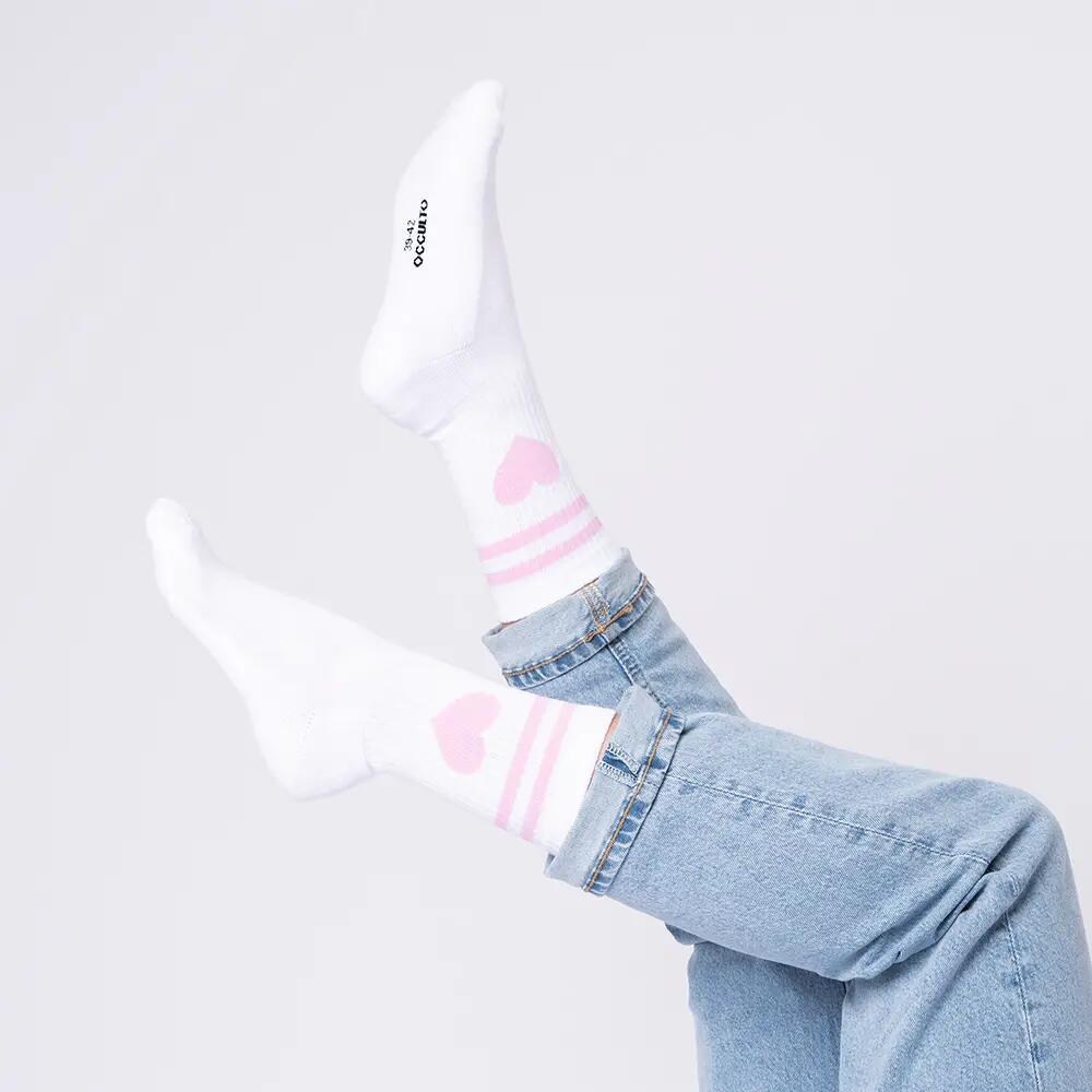 Damen Herz Tennis Socken 3er Pack (Modell: Venus) 2/13