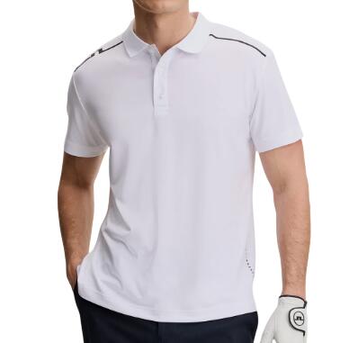 J. Lindeberg Lionel Polo, golfpolo voor heren, wit 2/4
