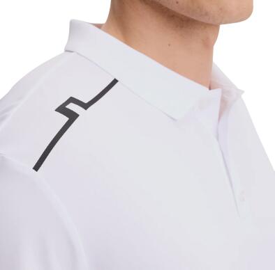 J. Lindeberg Lionel Polo, golfpolo voor heren, wit 4/4
