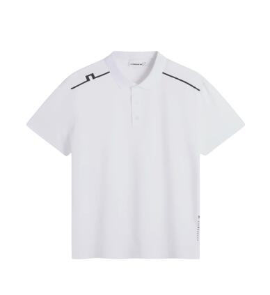 J. Lindeberg Lionel Polo, polo de golf pour homme, blanc