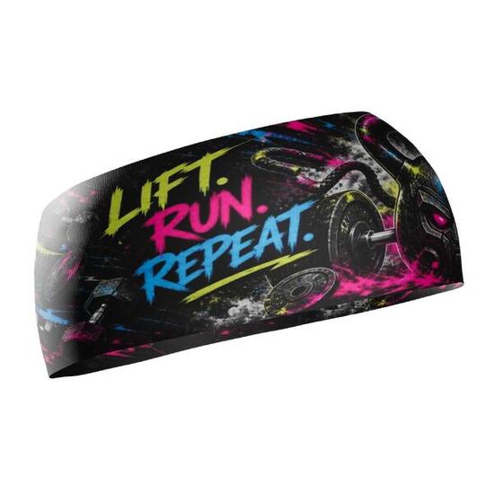 Fascia da Running Elite LIFT RUN REPEAT - Sin Costuras y Reversible 2 EN 1