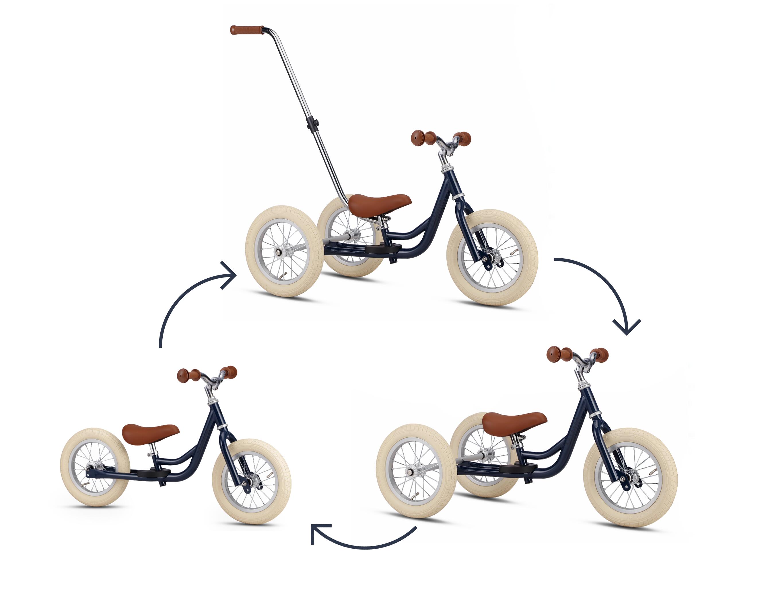 draisienne et tricycle 2-en-1 avec barre de poussée – Draisienne – Blau 2/7