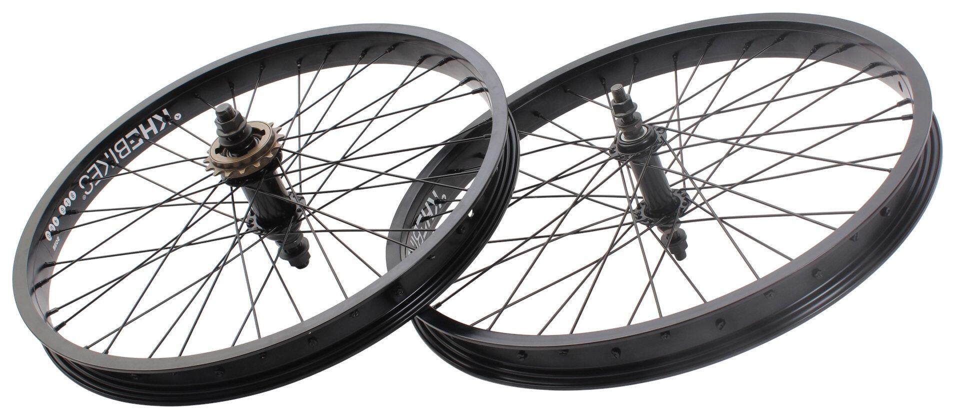 Paire de roues BMX KHE PRISM 20 pouces noire 3/7
