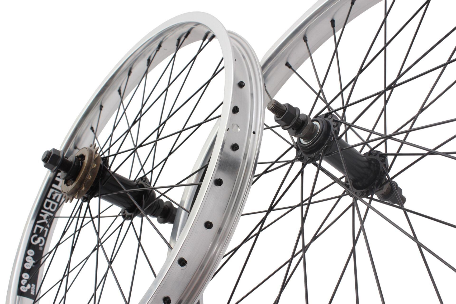 Paire de roues BMX KHE PRISM 20 pouces argent 2/7