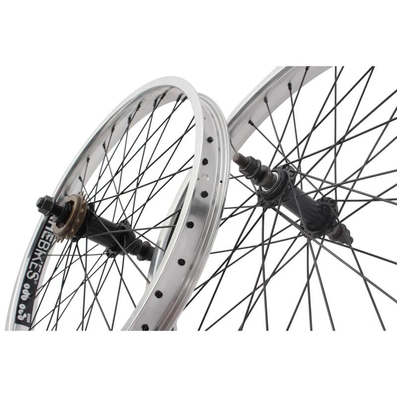 Set roți BMX KHE PRISM 20 inch argintiu