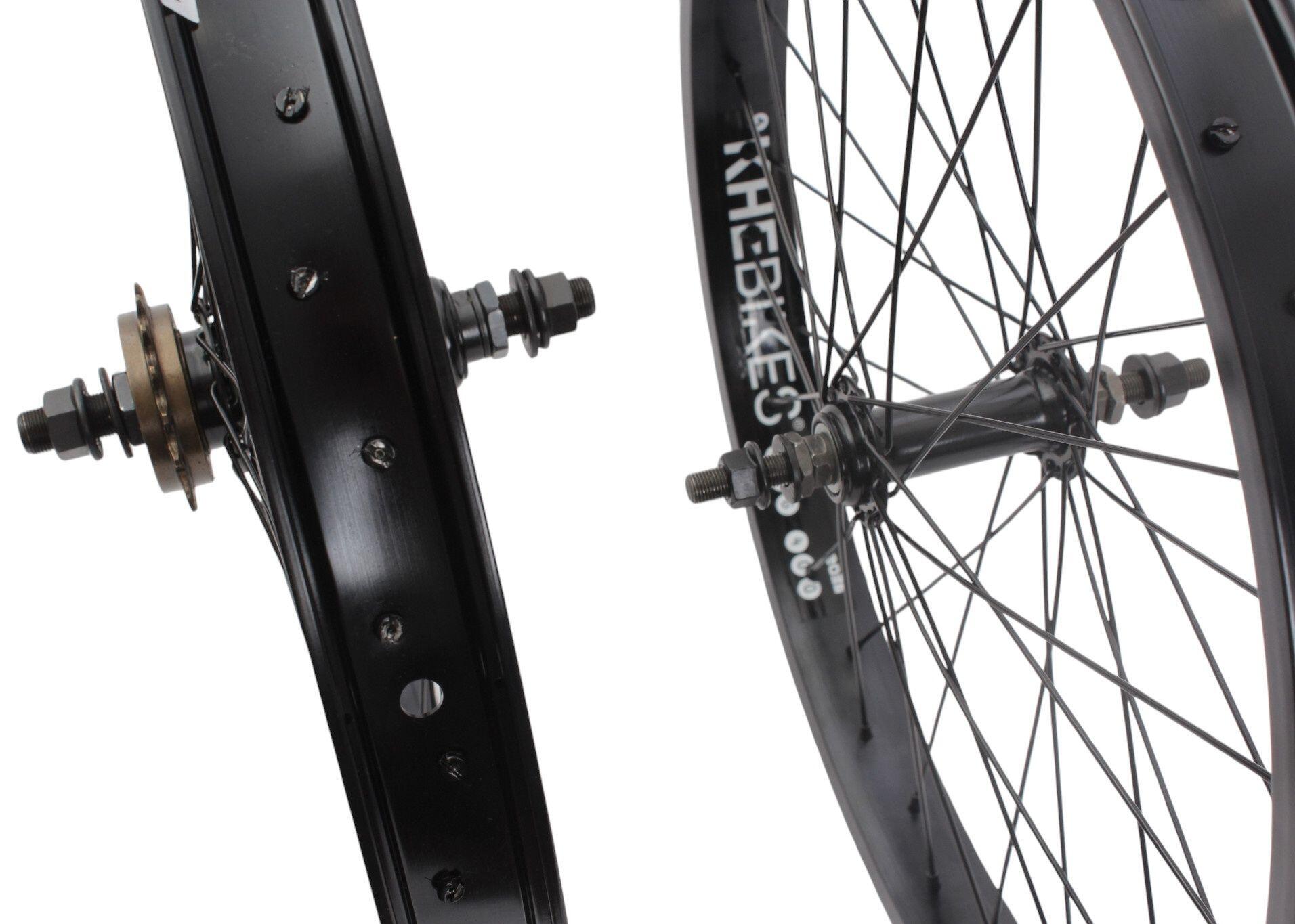 Paire de roues BMX KHE PRISM 20 pouces noire 5/7