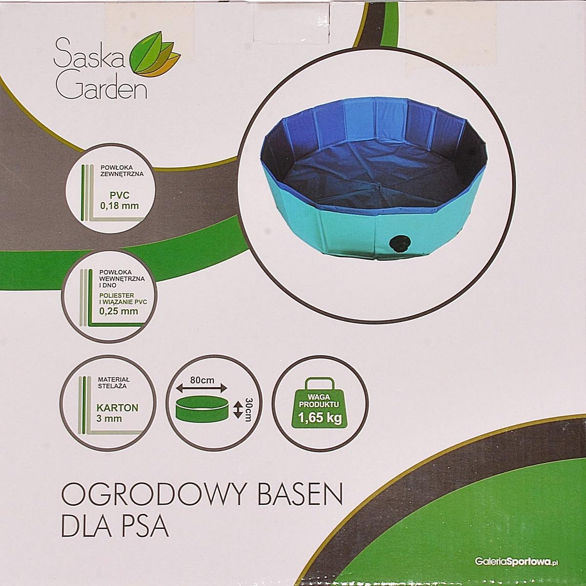 Basen dla psa 80X30CM składany 5/6