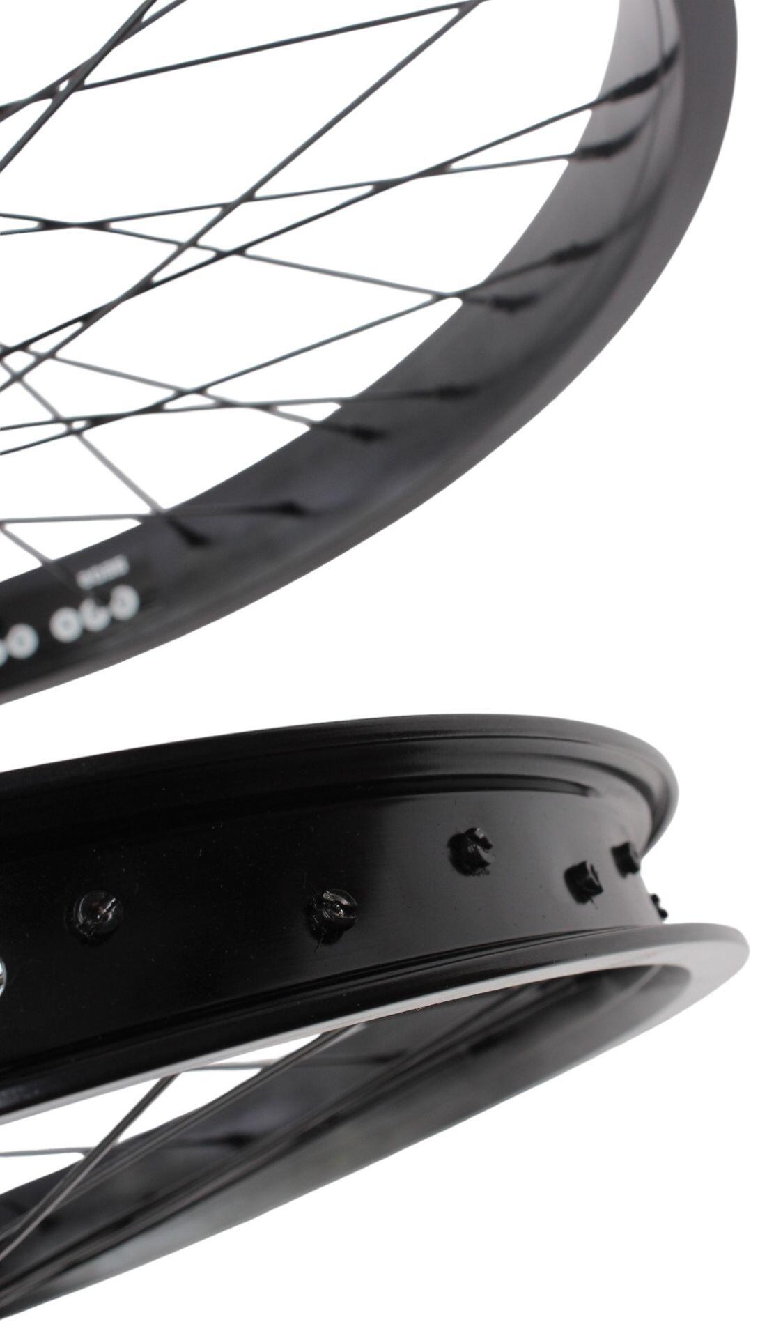 Paire de roues BMX KHE PRISM 20 pouces noire 6/7