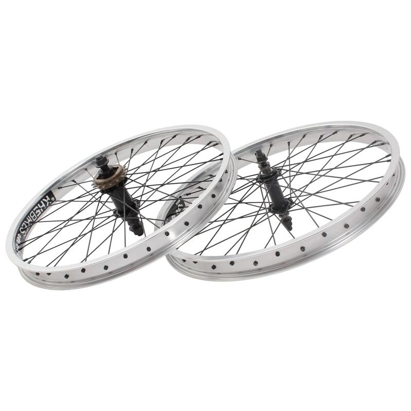 Set roți BMX KHE PRISM 20 inch argintiu