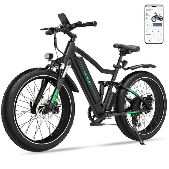 Vélo Électrique Fat Bike 26x4.0 250W Autonomie 80KM BK9S