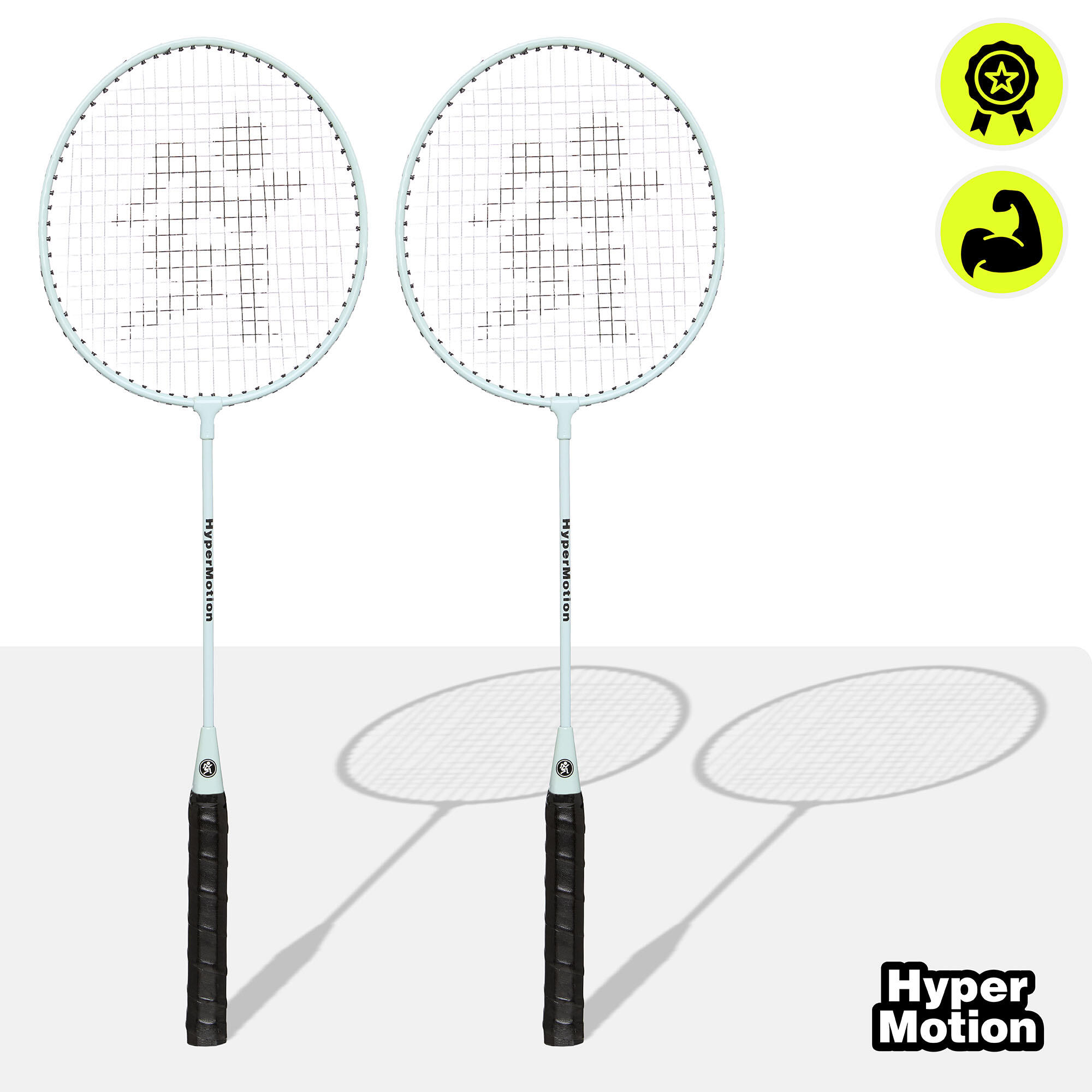 Kit Bádminton HyperMotion 2 raquetas 66 cm salvia con funda 6/7