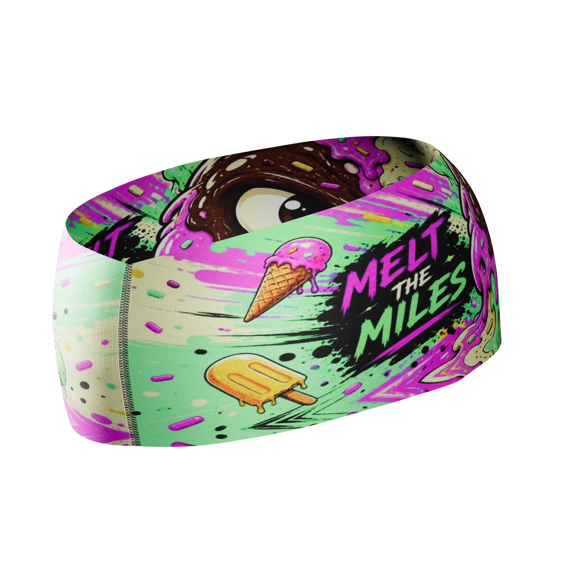 Bandeau de course Elite MELT THE MILES - Sin Costuras y Reversible 2 EN 1 3/5