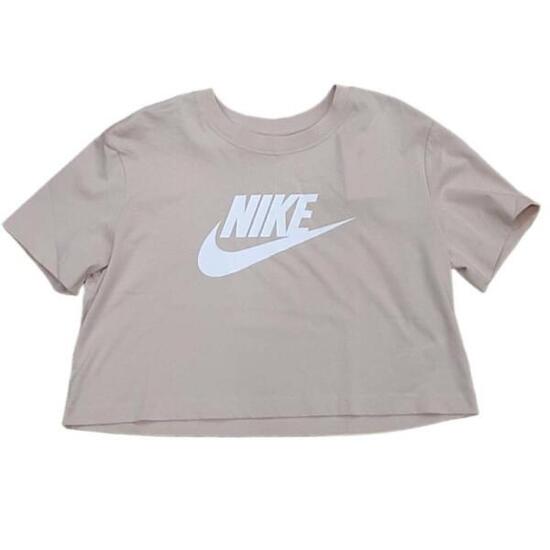 Camiseta Nike sportswear beige para mujer