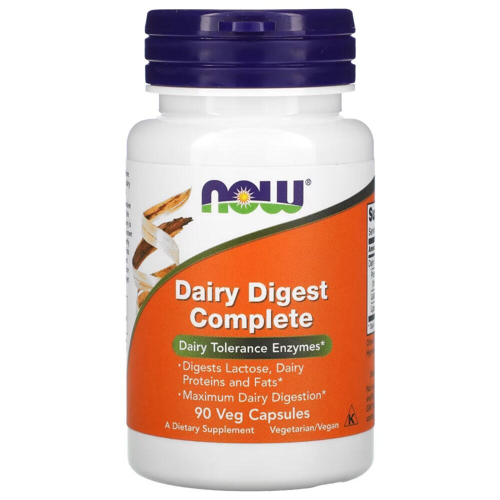 NOW Foods Dairy Digest Complete 90 Vege Caps