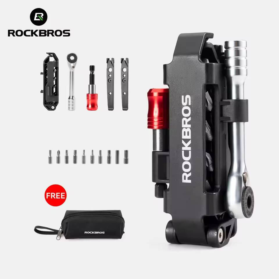 Narzędzie wielofunkcyjne, multitool, klucz grzechotka, klucze do roweru,Rockbros 3/7