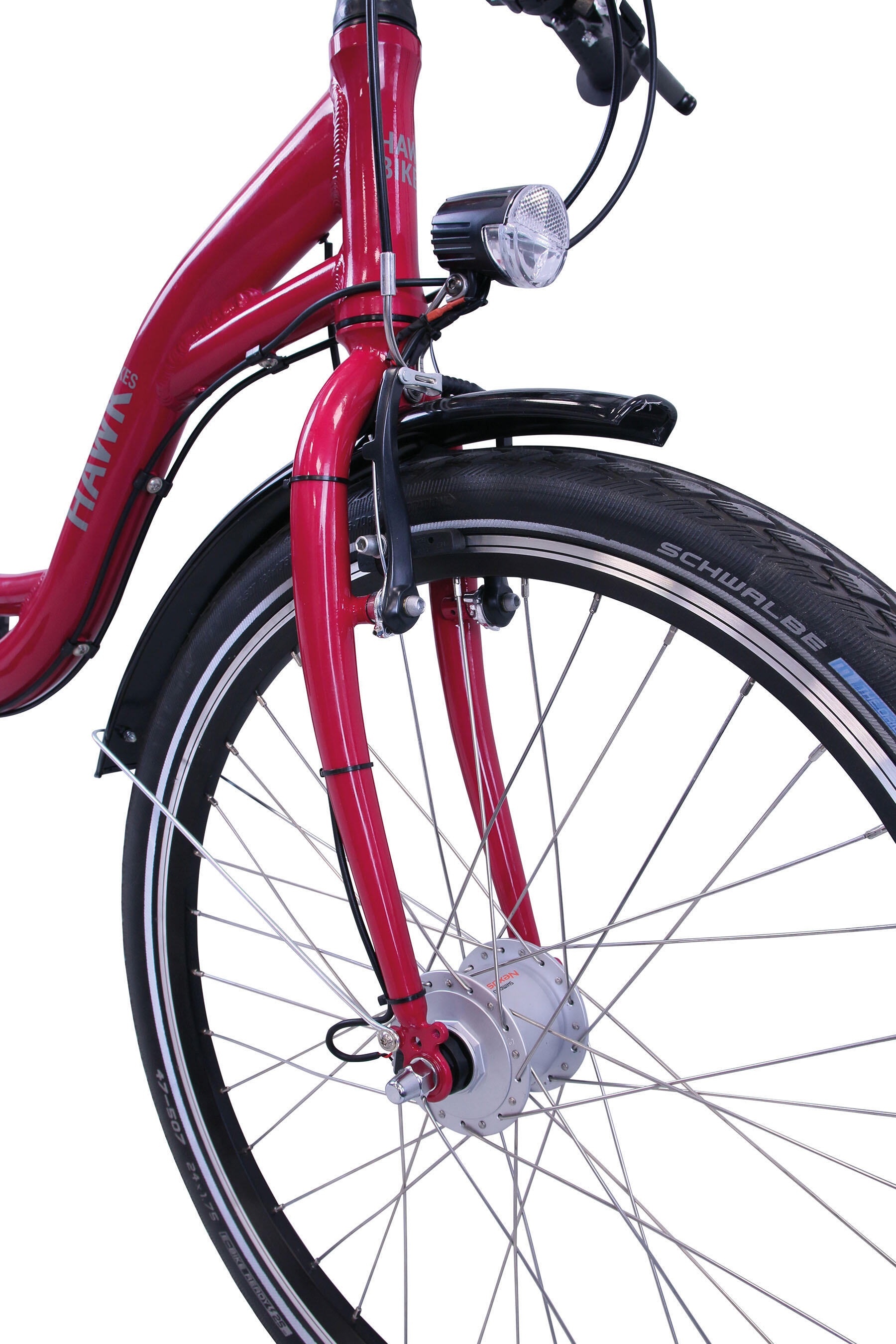 HAWK City Wave Girls Pink Kinderrad 24 Zoll 3-Gang 3/9