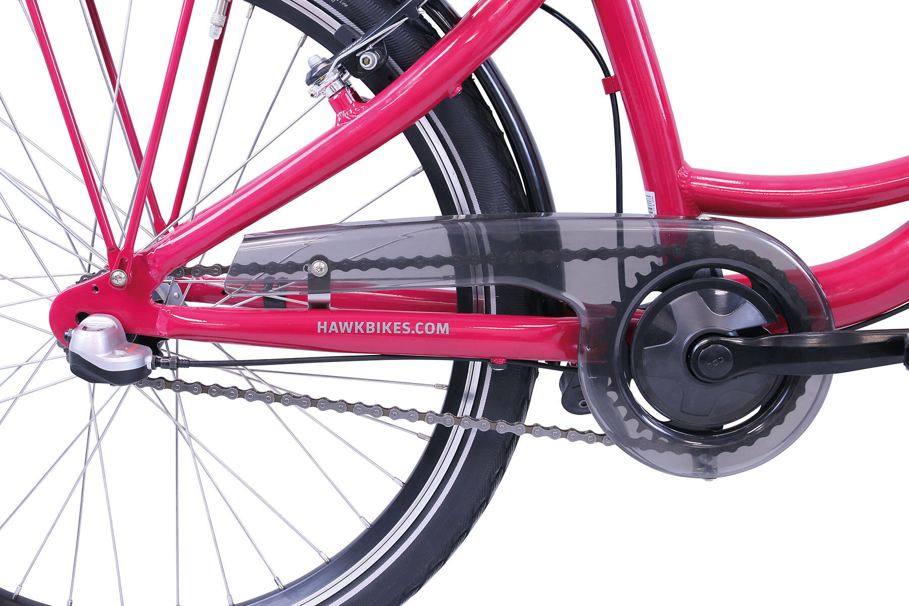 HAWK City Wave Girls Pink Kinderrad 24 Zoll 3-Gang 6/9