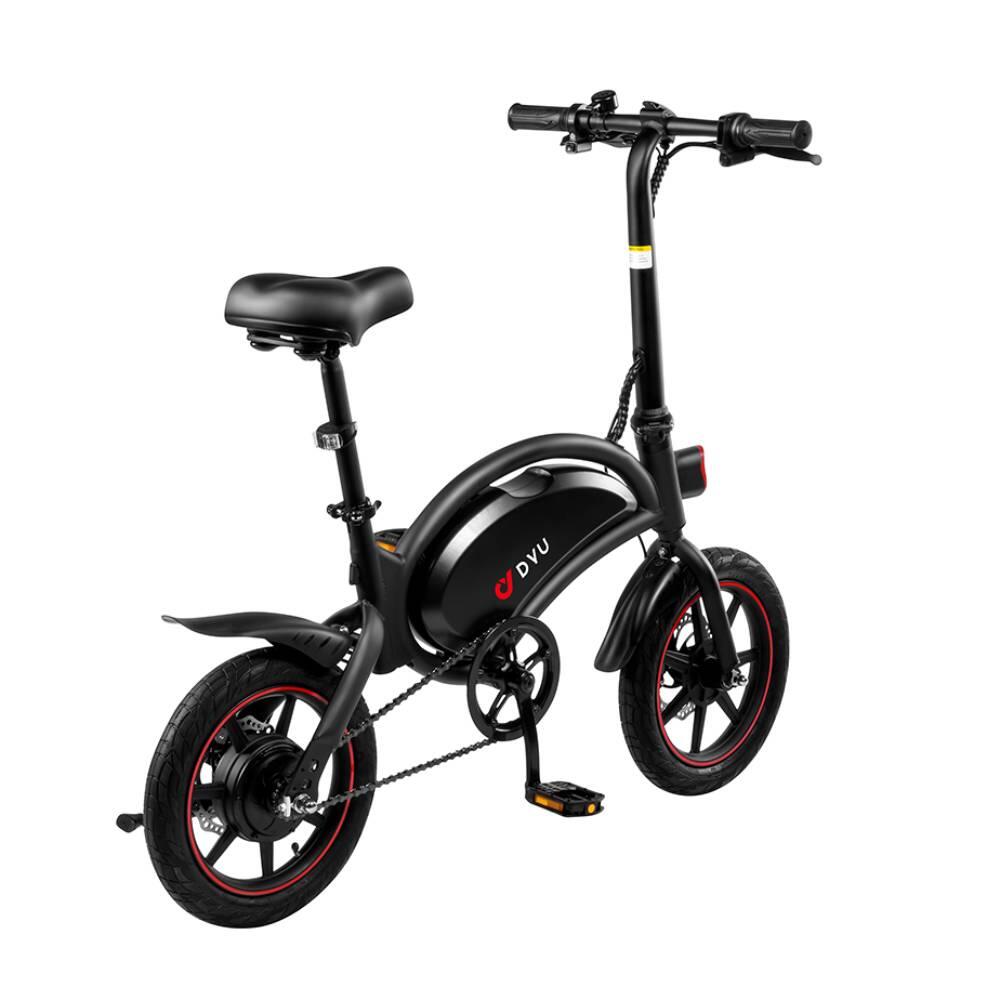 Mestský elektrobicykel pre dospelých DYU D3F dvojité kotúčové brzdy 25km/h 3/13