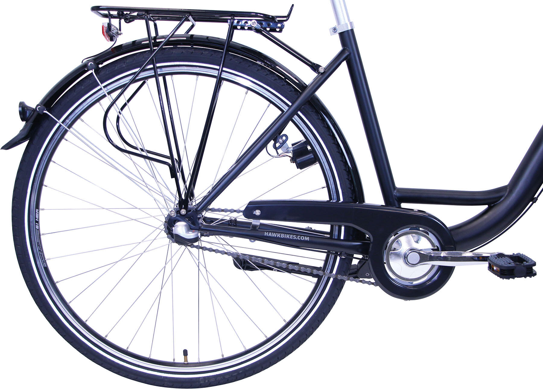 HAWK City Wave Premium Fahrrad Black 26 Zoll 3-Gang 3/4