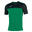 Maillot manches courtes football Homme Joma Winner vert noir