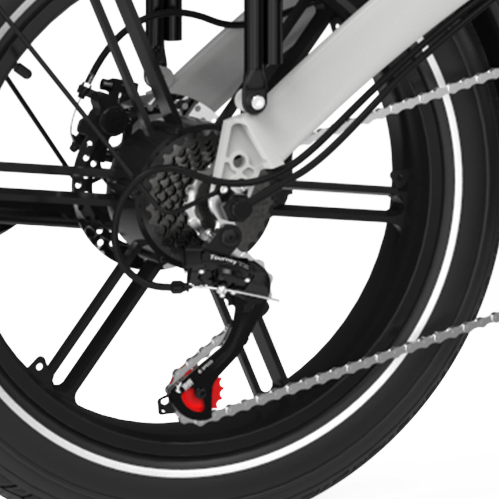 Vélo Électrique Pliable Fat Bike 20x4.0 250W Autonomie 120KM BK10S1 5/7