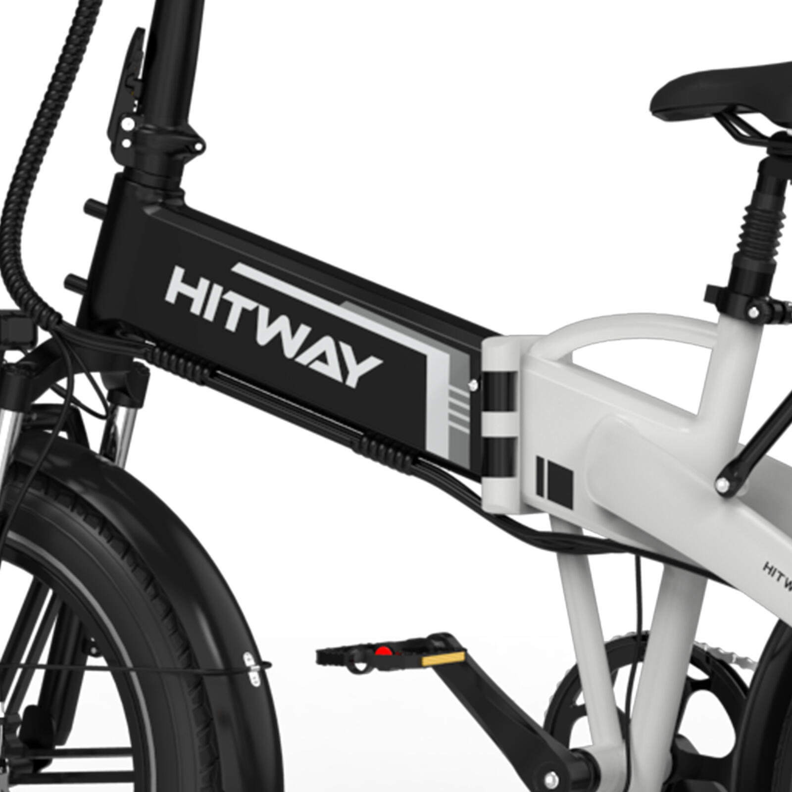 Vélo Électrique Pliable Fat Bike 20x4.0 250W Autonomie 120KM BK10S1 6/7