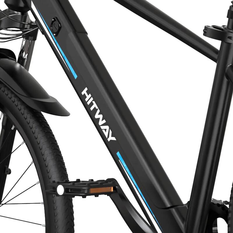 Bicicletă electrică MTB 26" 250W, baterie 36V 12Ah, autonomie până la 90 km