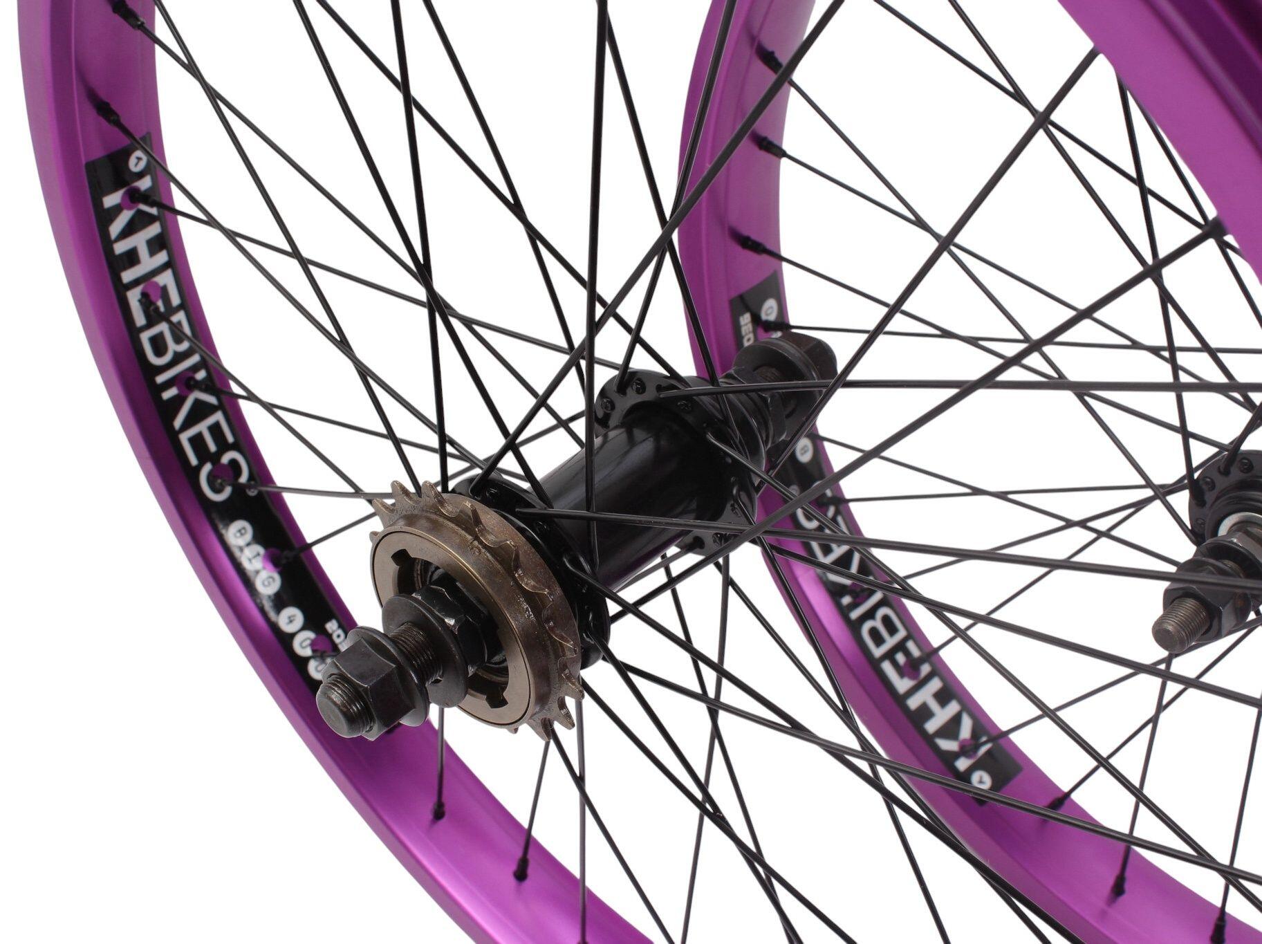 Paire de roues BMX KHE PRISM 20 pouces violette 2/6