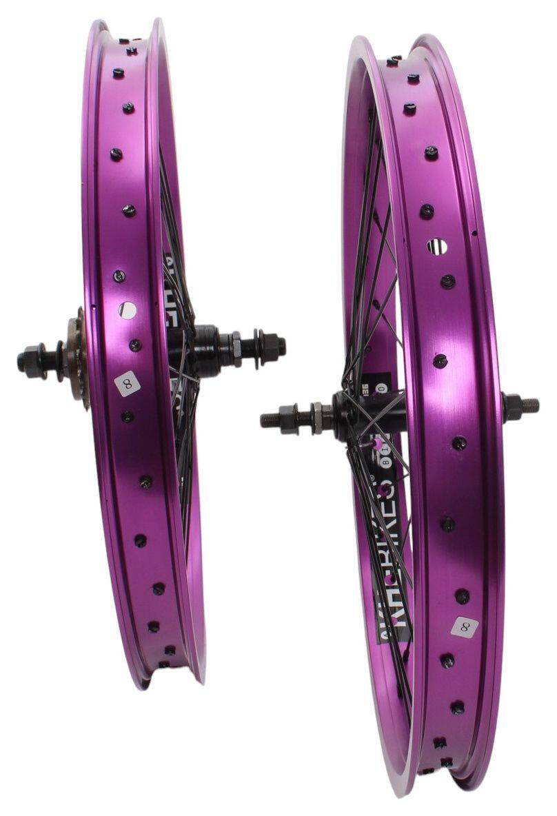 Paire de roues BMX KHE PRISM 20 pouces violette 4/6