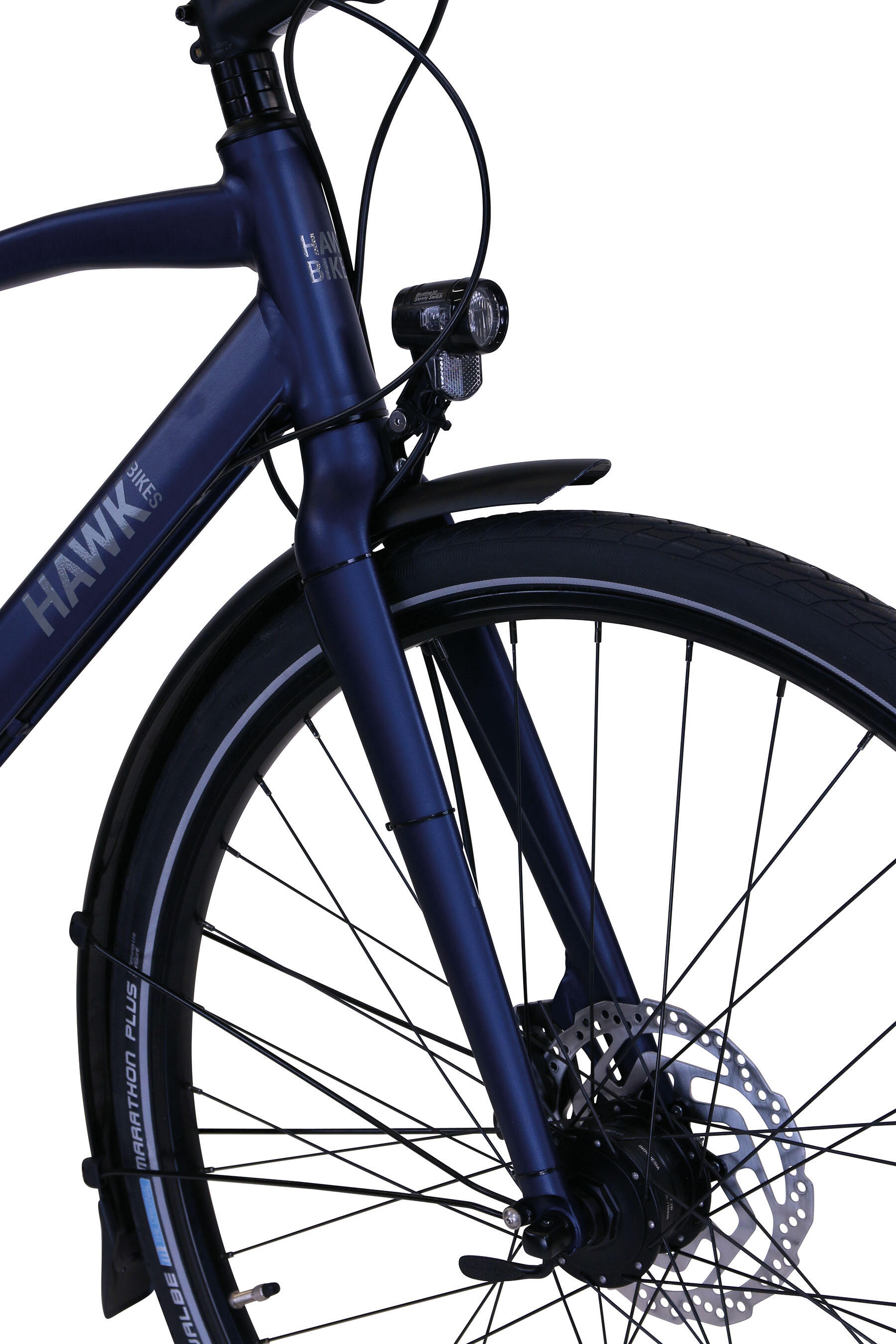 HAWK Trekking Fahrrad Gent Super Deluxe Ocean Blue Urban Bike 2/6