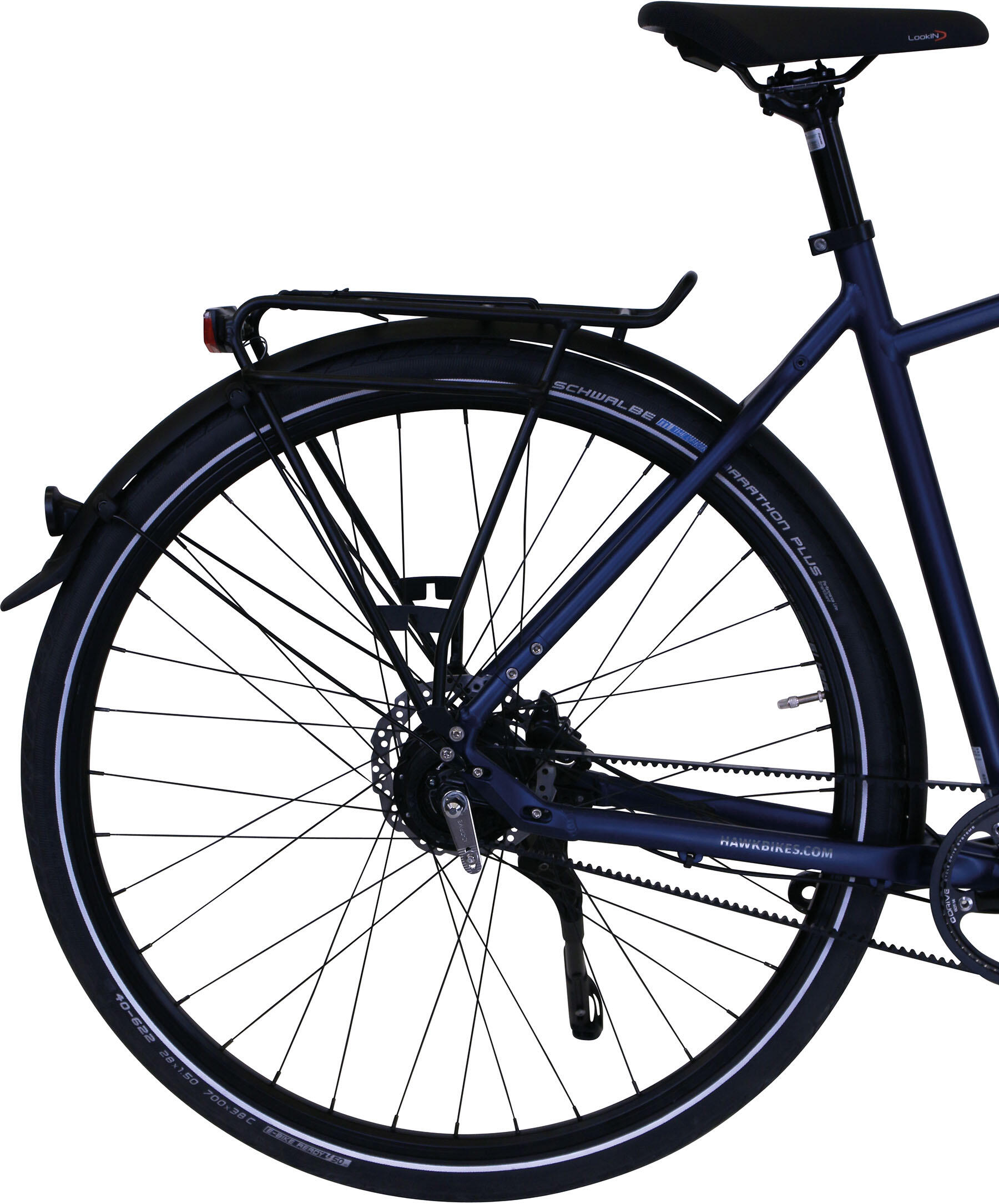 HAWK Trekking Fahrrad Gent Super Deluxe Ocean Blue Urban Bike 5/6