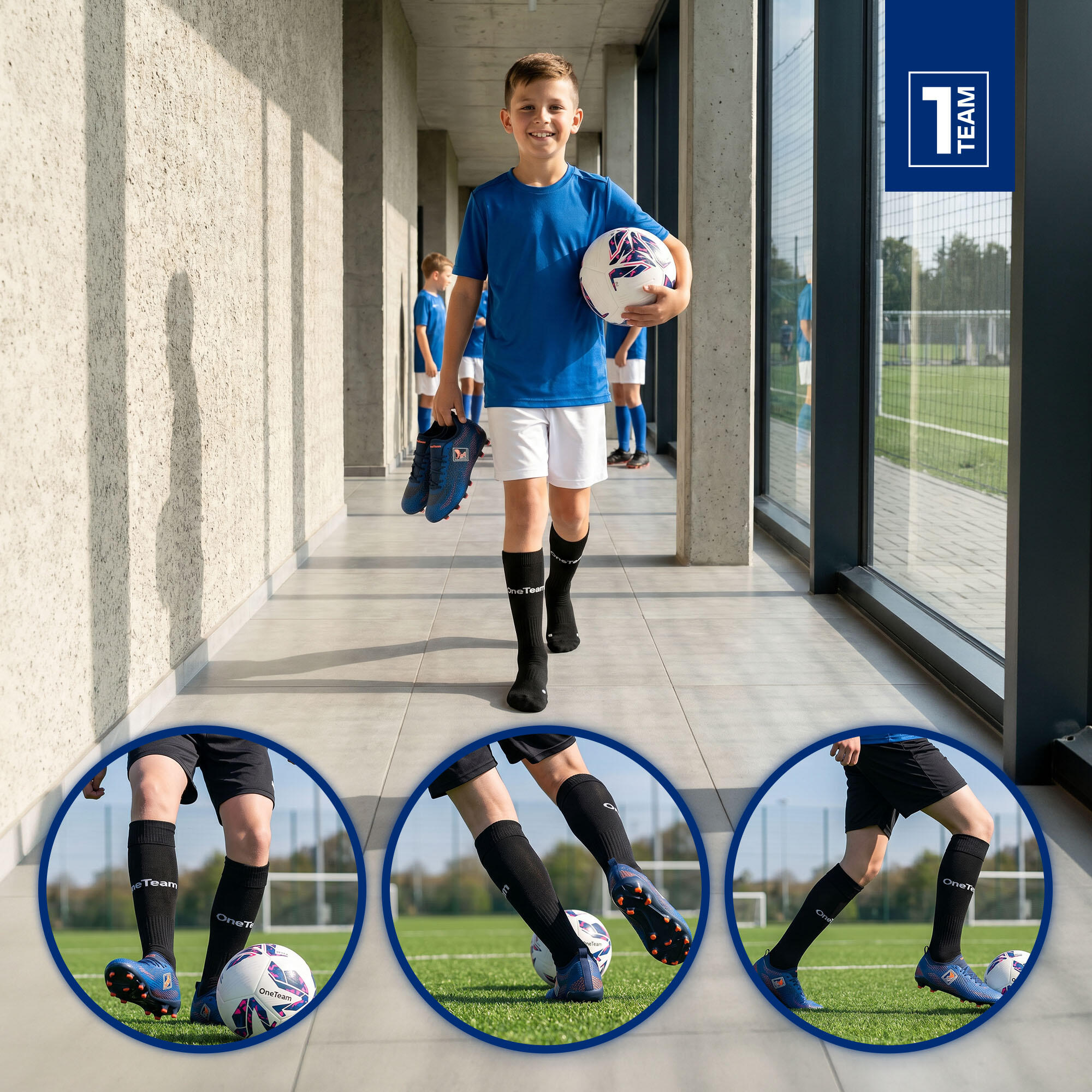 Chaussettes de football enfant OneTeam Precision 5/7