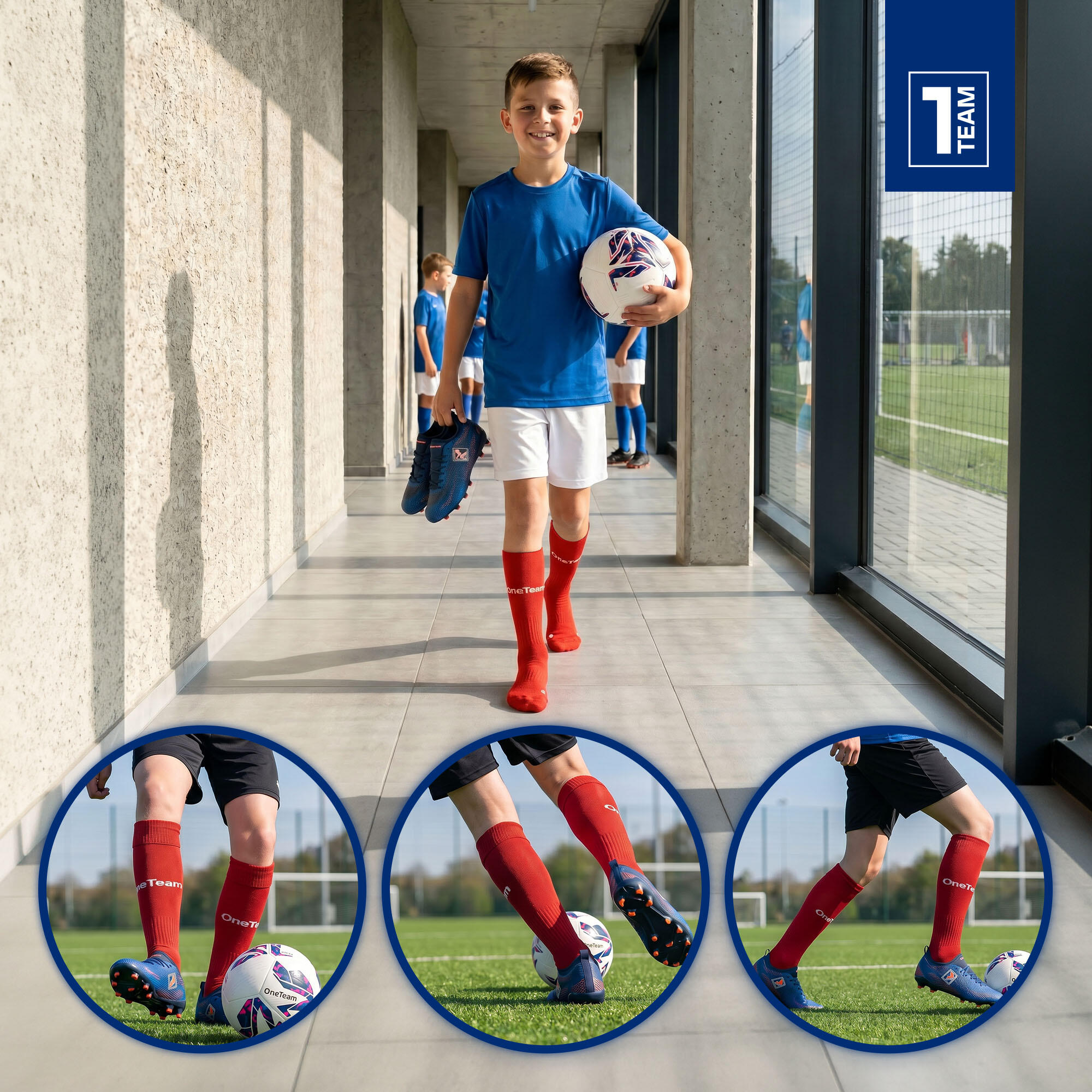 Kindervoetbalsokken OneTeam Precision 5/7