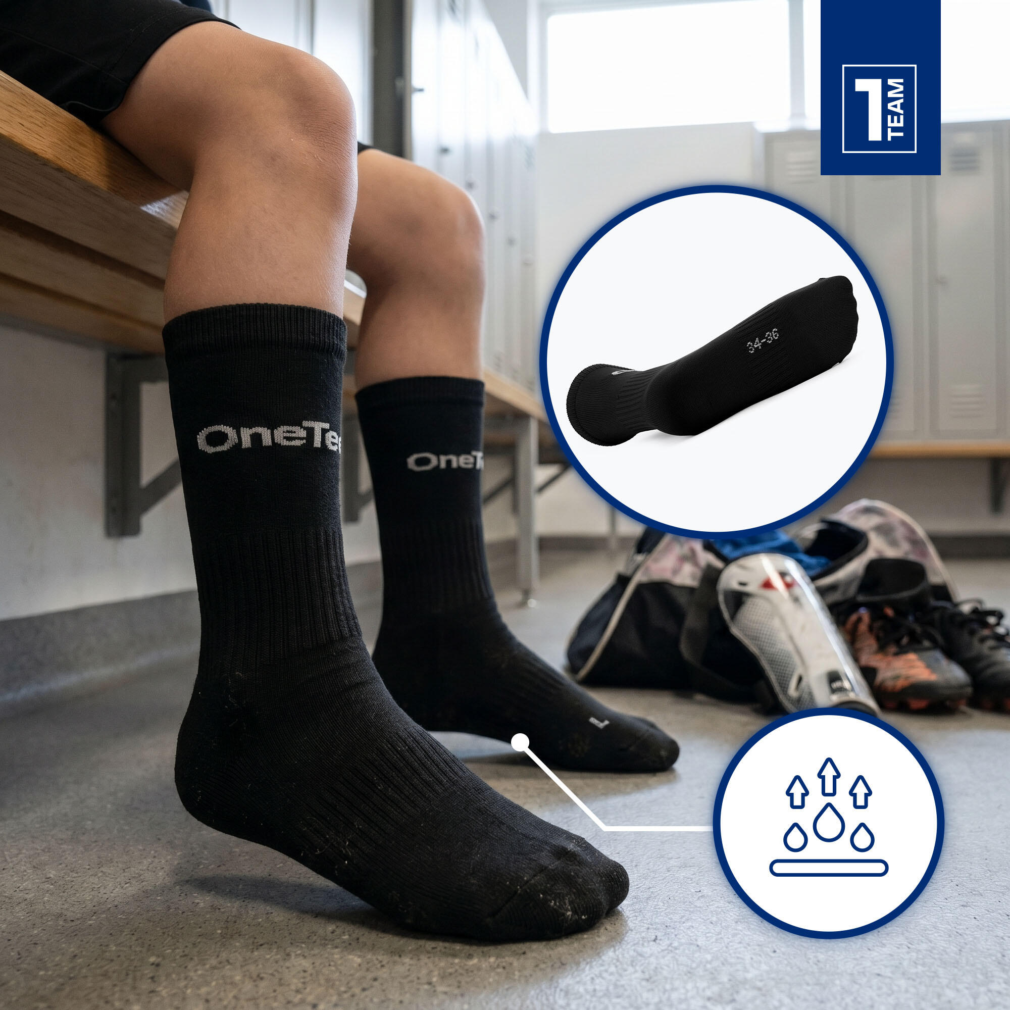 Chaussettes de football enfant OneTeam Precision 6/7