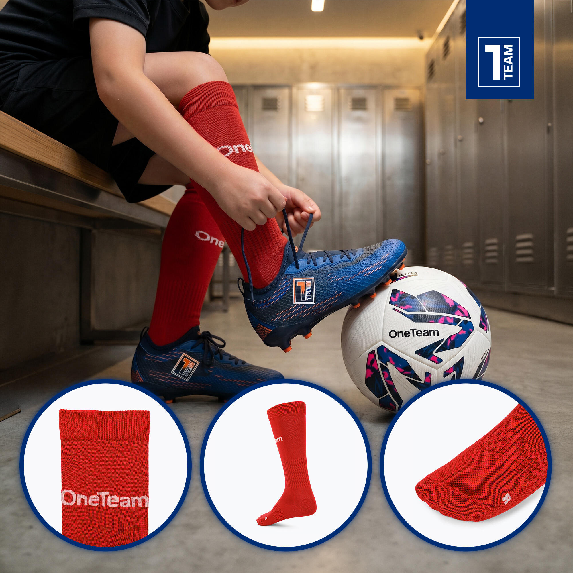 Kindervoetbalsokken OneTeam Precision 4/7