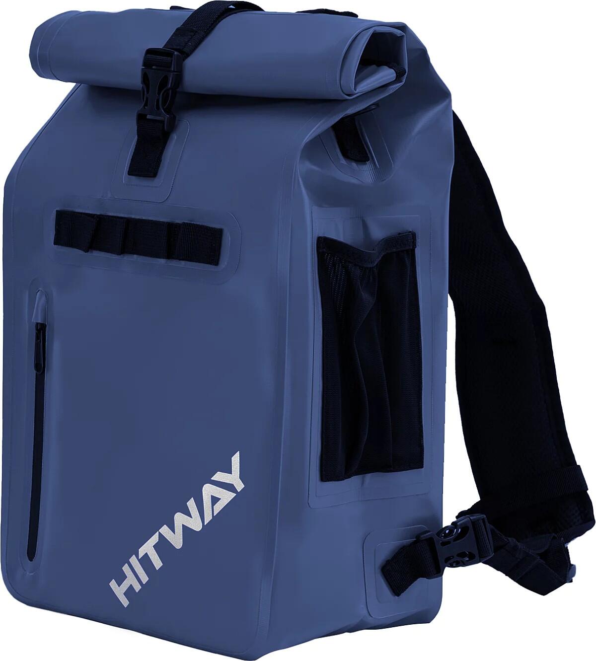 Bolsa de bicicleta impermeável 29L para bagageiro Azul 3/4