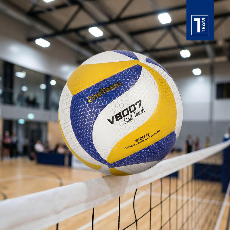Minge de volei OneTeam VB007 galben/albastru/alb mărimea 5