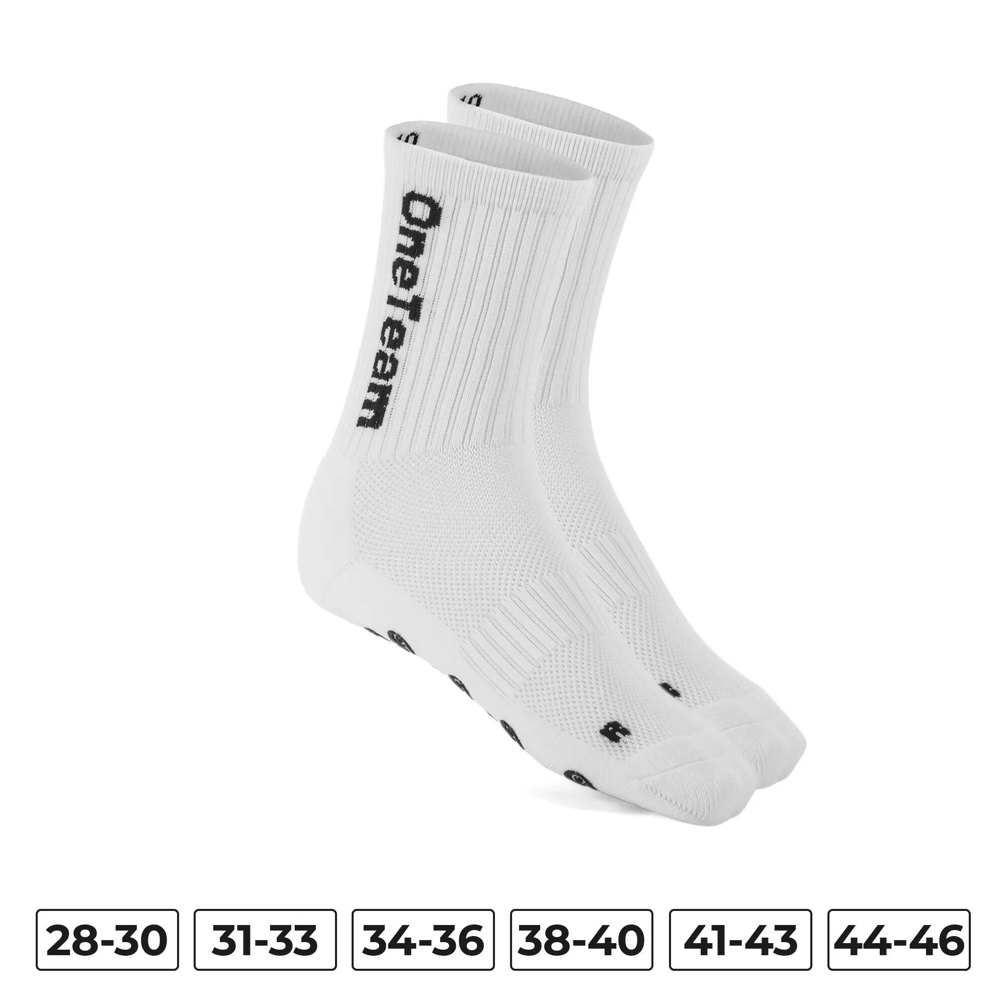 Skarpety piłkarskie dziecięce OneTeam Precision Grip antypoślizgowe 2-pack 2/7