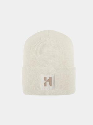Dogan - merino wollen muts - naturel