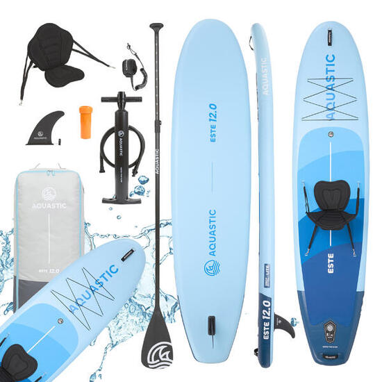Deska SUP AQUASTIC Este 12'0" Zestaw z siedziskiem