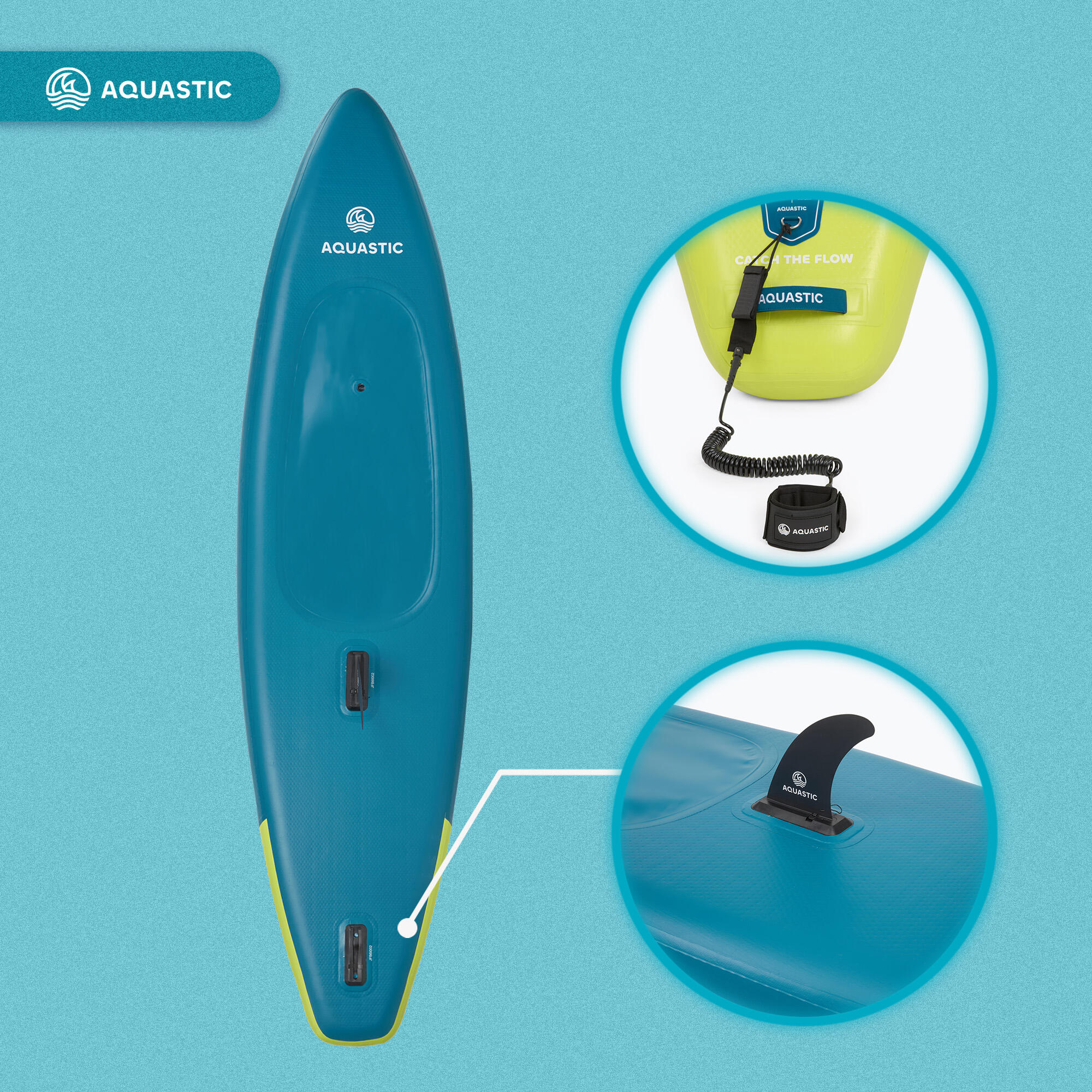 Kajak/SUP hybryda AQUASTIC Raglan 11'2" touring 2w1 do sportów wodnych 6/7