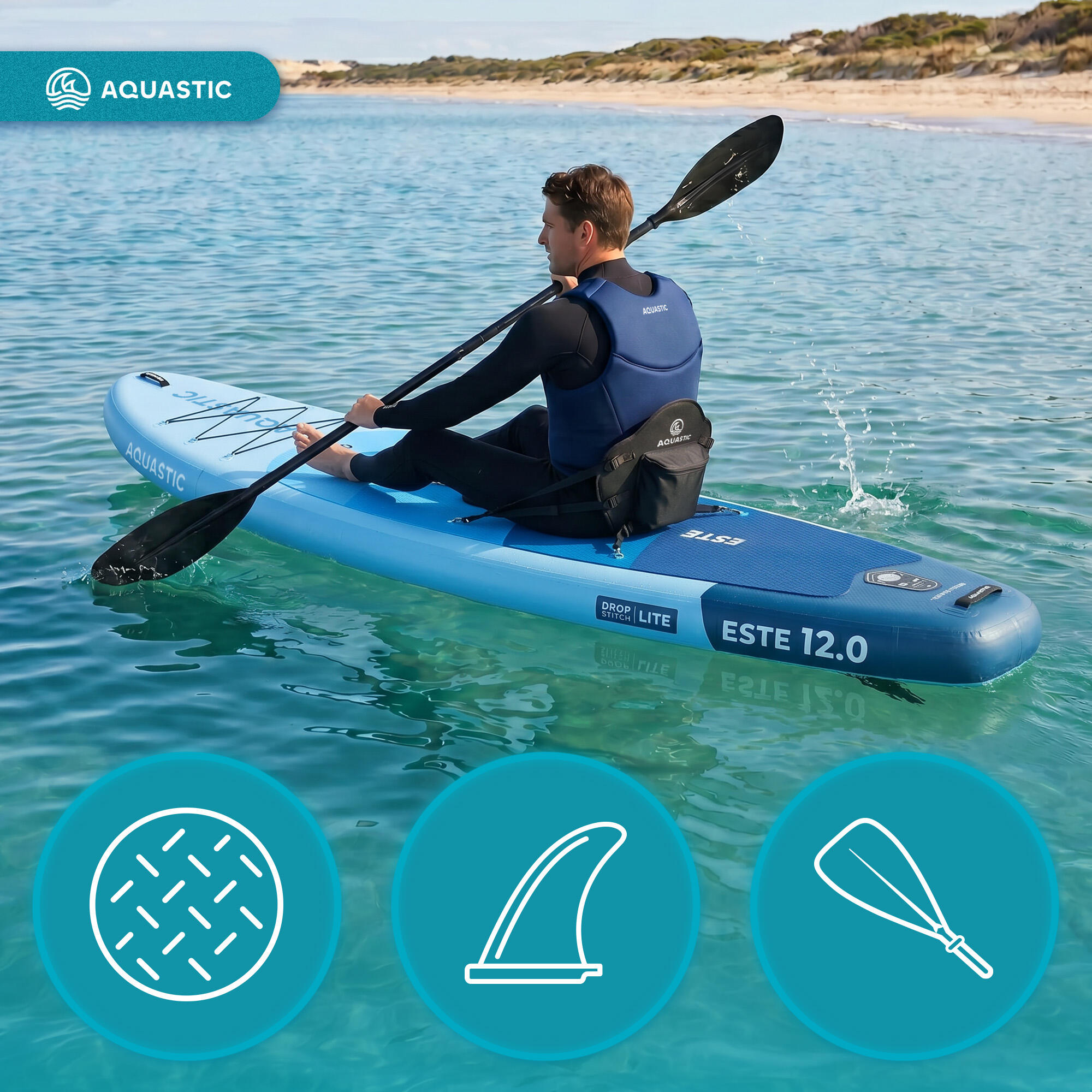 Tavola SUP AQUASTIC Este 12'0" 4/7