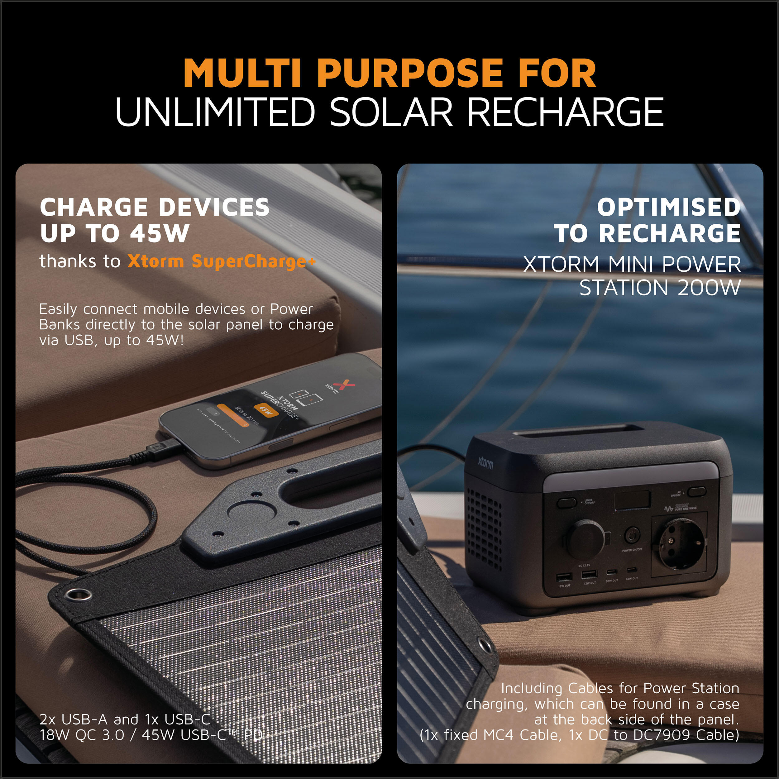 Xtorm Foldable Solar Panel 60W 3/6