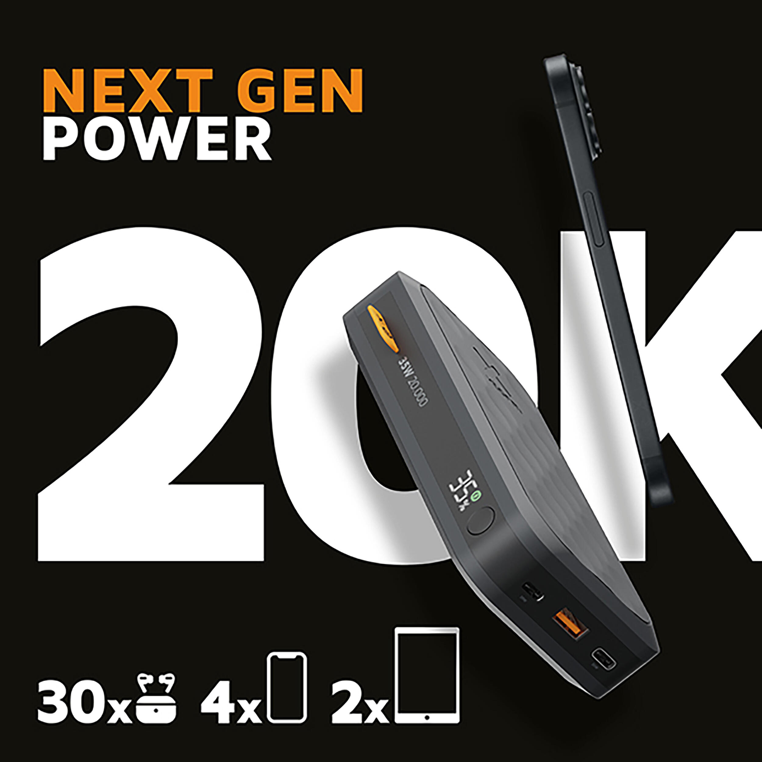 XTORM Powerbank Fuel 20000 mAh 35W czarny 3/7