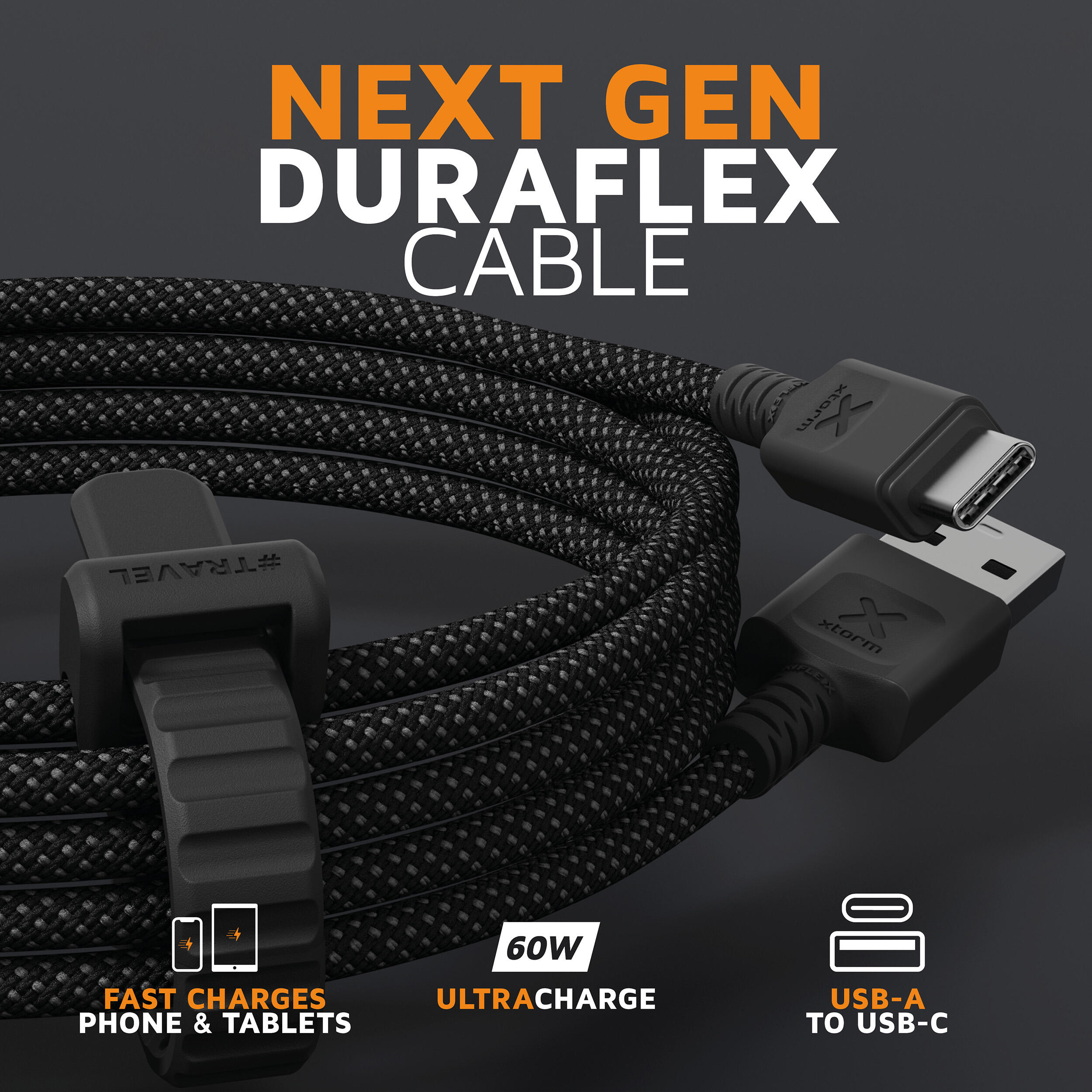 Cable USB-C a USB-A Next Gen - Cables USB-A muy robustos - Negro 2/6