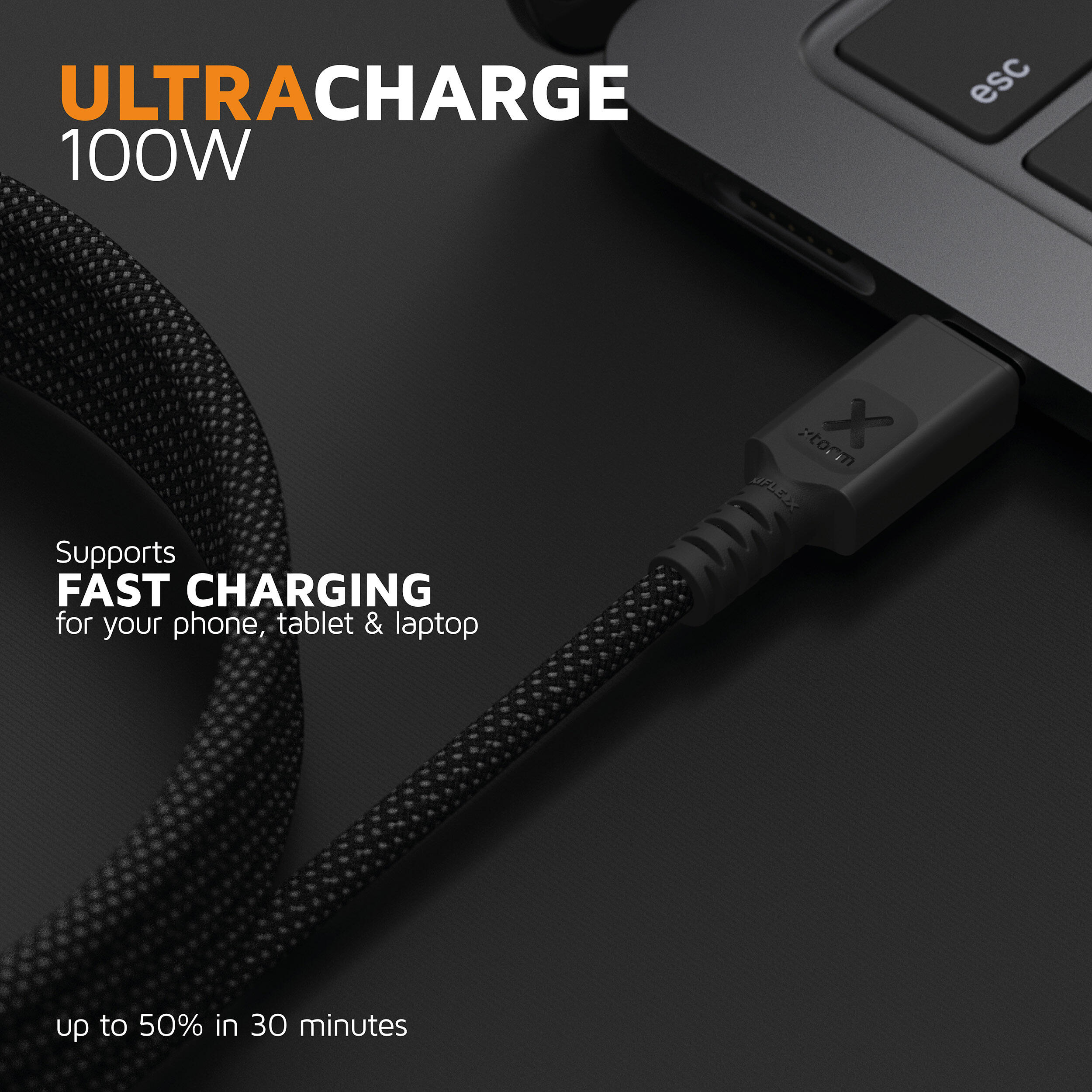 Xtorm TravelPro Magnetic USB-C PD 100W Cable - 1 Metre - Charge rapide - Noir 5/6