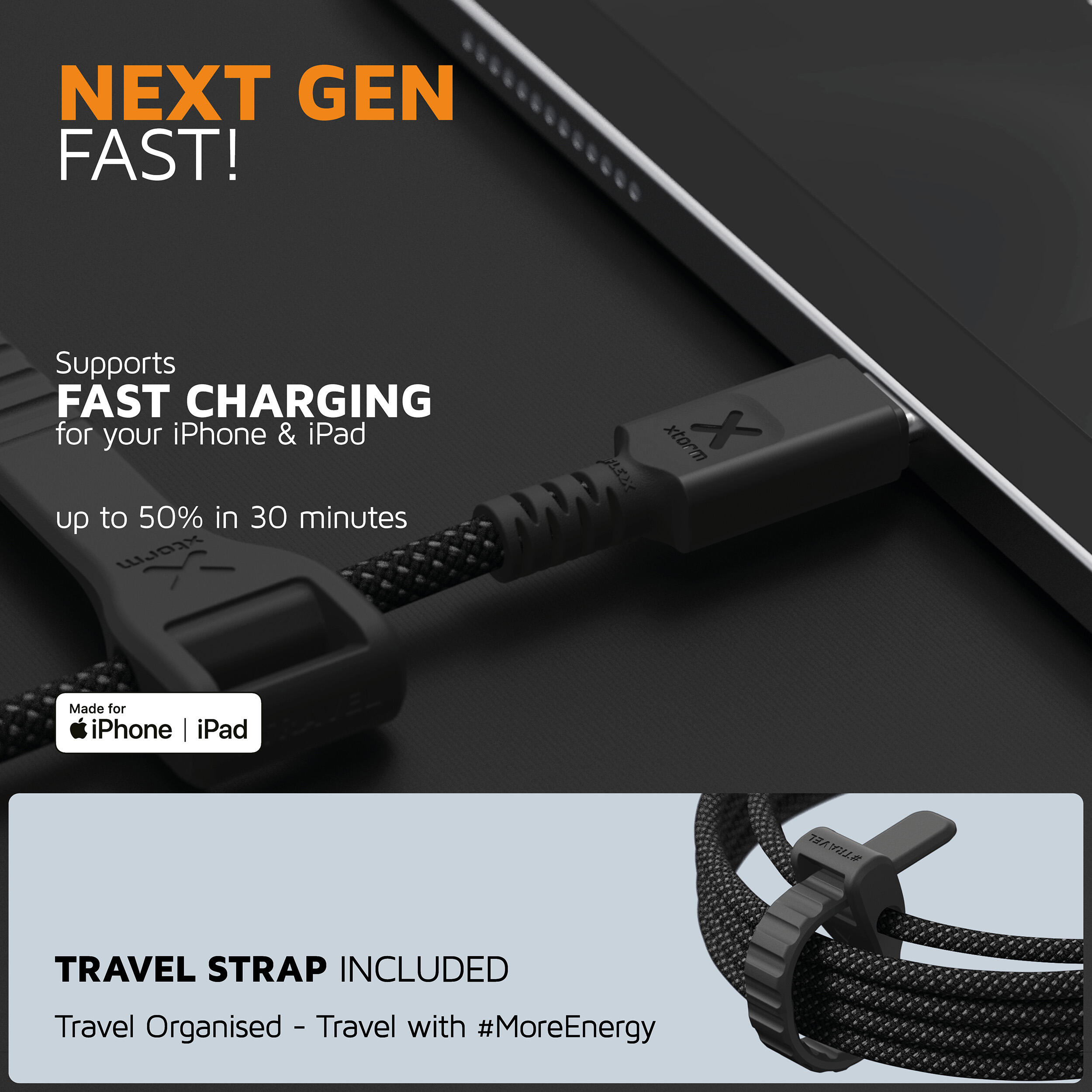Cable USB-C a Lightning Next Gen - 3 metros - Cable USB-C - Negro 4/6