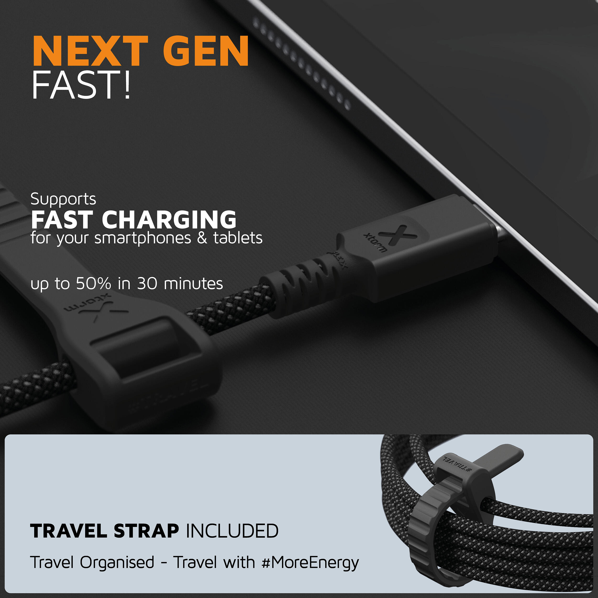 Cable USB-C a USB-A Next Gen - Cables USB-A muy robustos - Negro 4/6