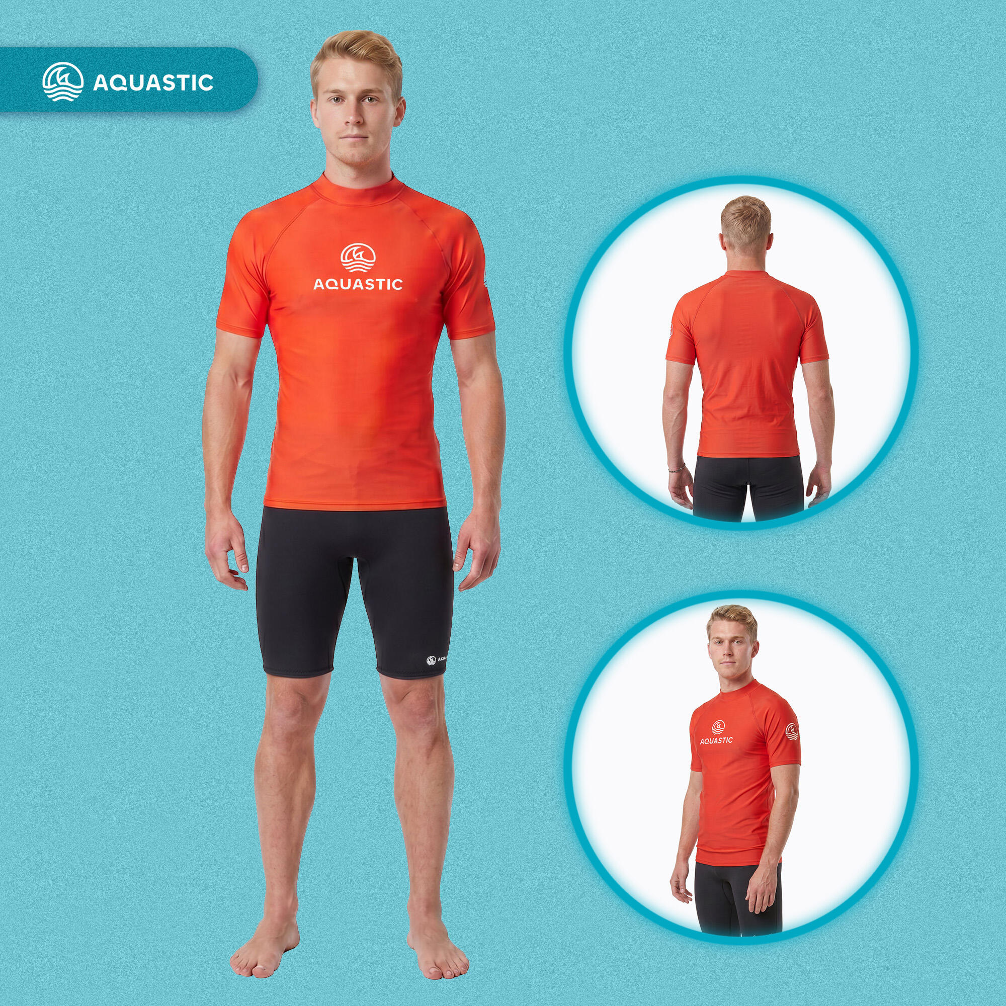 Camiseta masculina AQUASTIC Rimos UV 50+ UPF 5/7