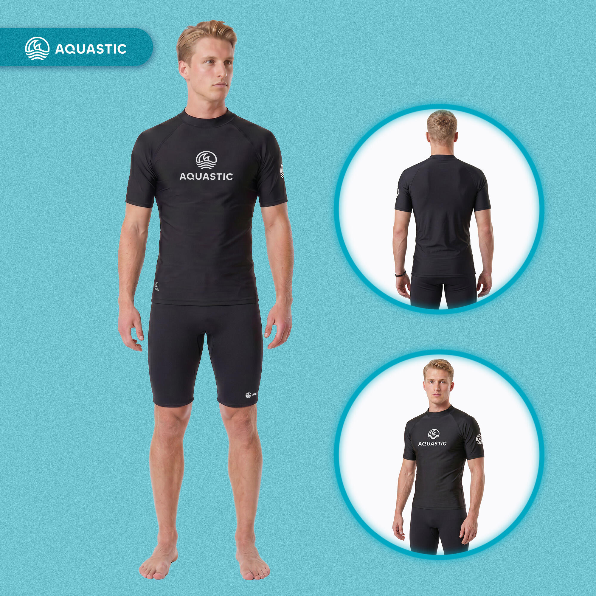 Camiseta masculina AQUASTIC Rimos UV 50+ UPF 6/7